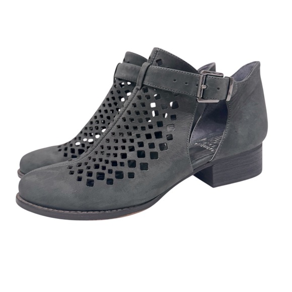 Vince Camuto Dark Gray Leather‎ Cadey Booties 6.5 - Picture 1 of 8